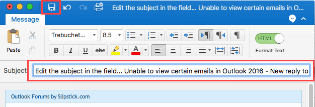 recall an email in outlook 2016 for mac